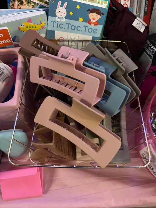 Matte Square Hair Claw Clips for Women